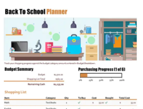 Back to School Planner